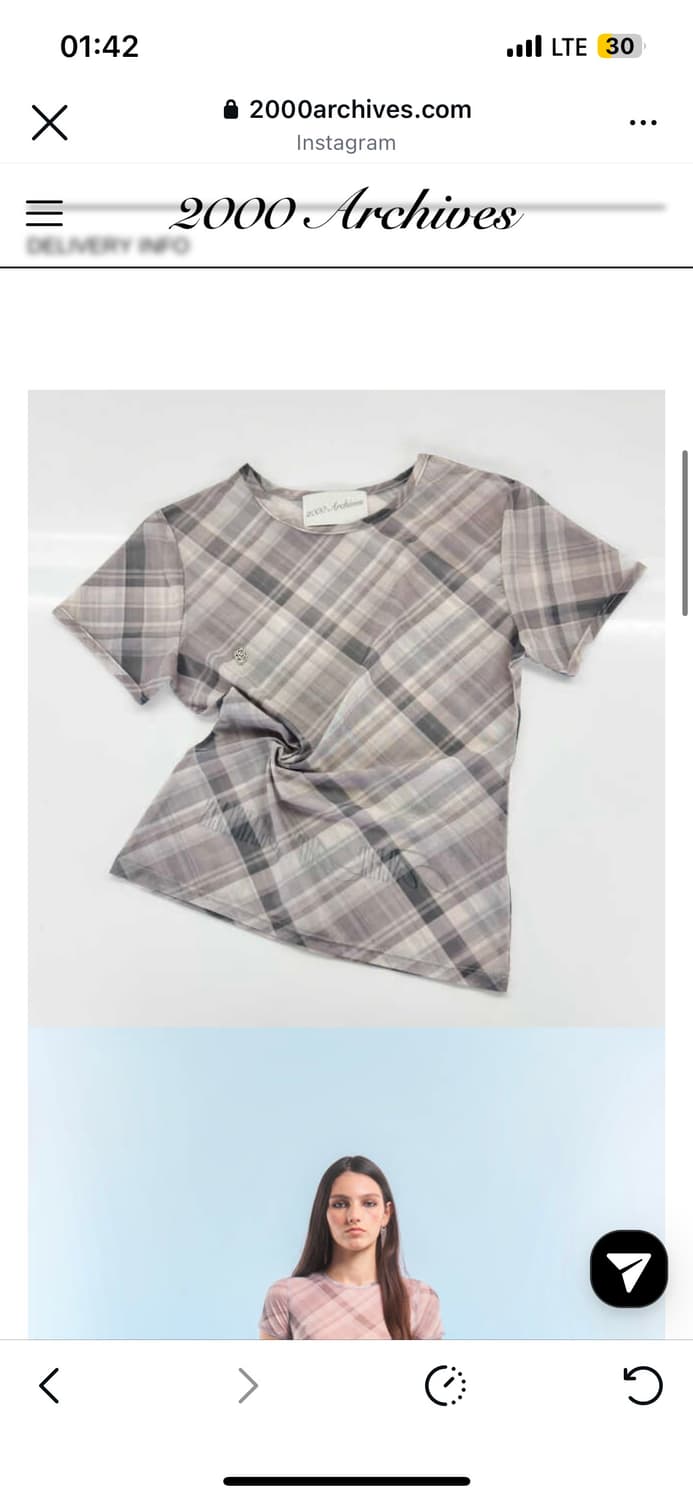 2000아카이브 시스루 티셔츠 상품이미지2