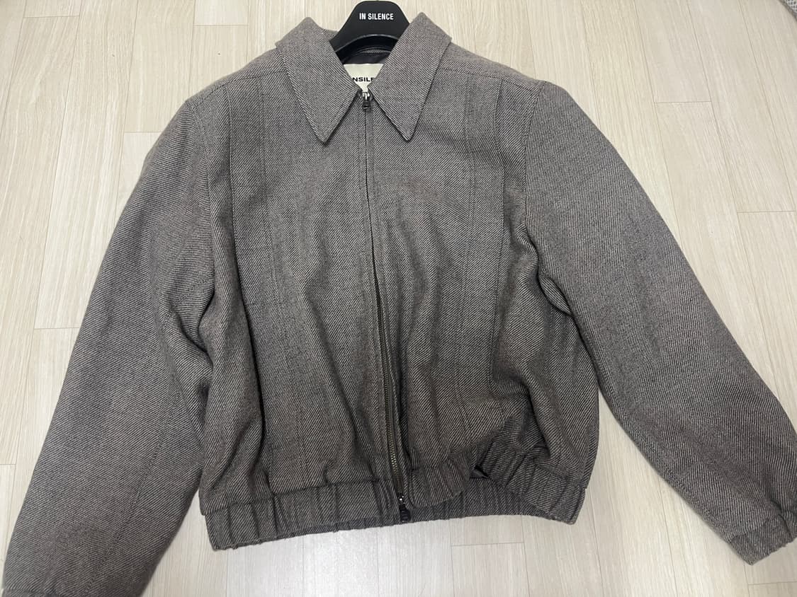 인사일런스 울 트윌 블루종 GREY BEIGE 그레이 베이지 상품이미지3