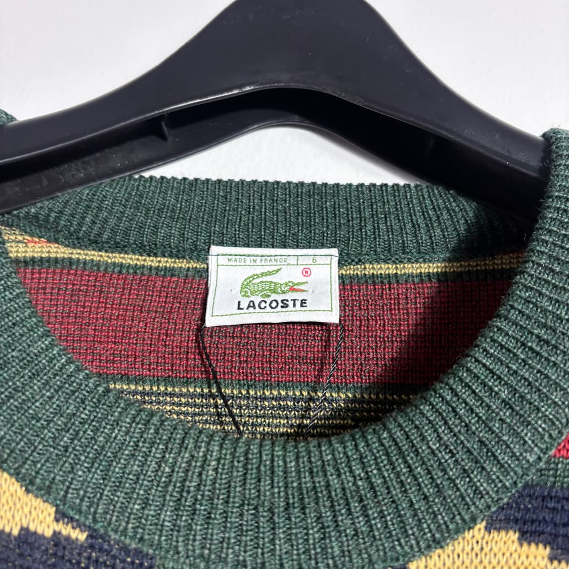 라코스테 레드 패턴 니트 (무료배송) 상품이미지3
