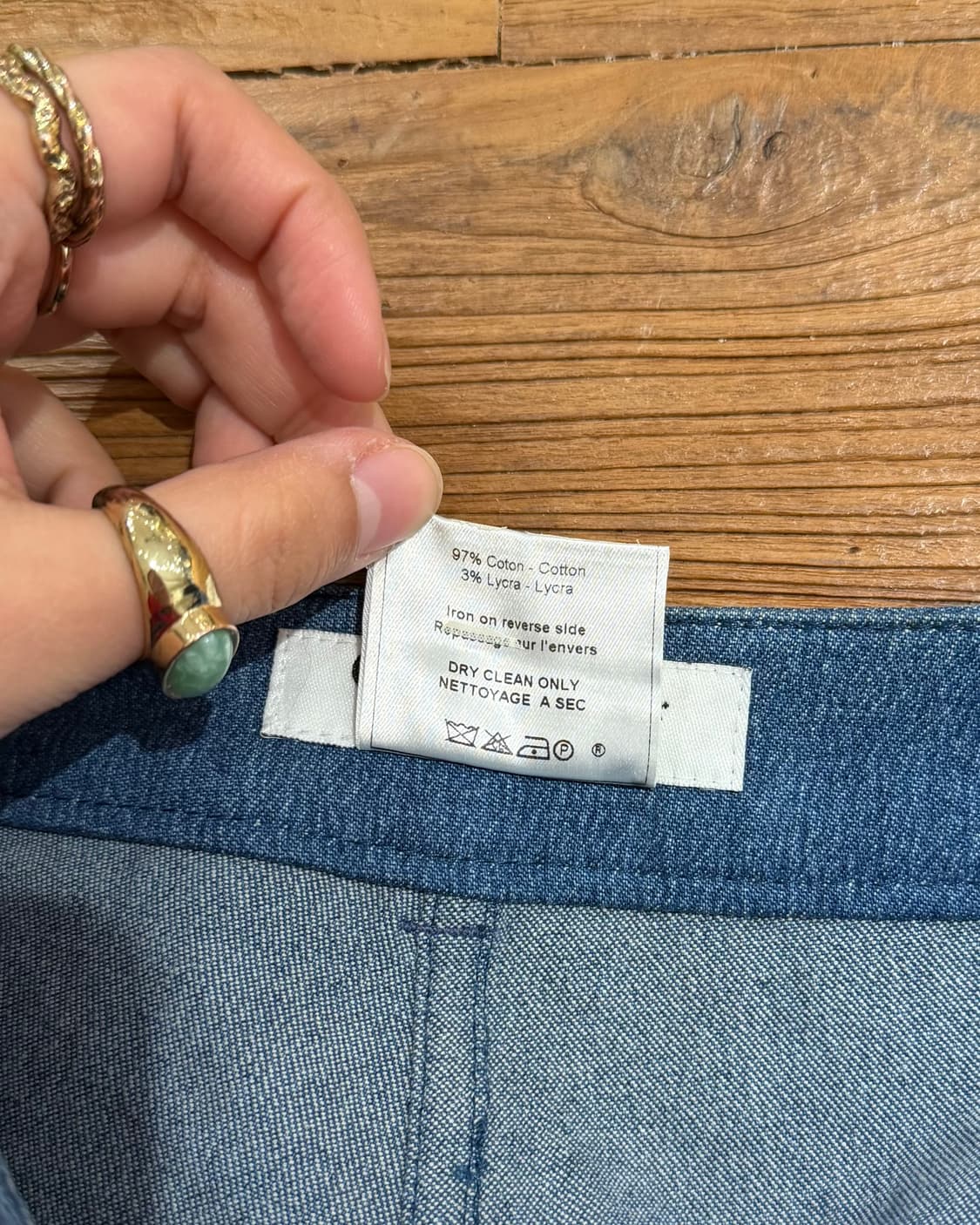 크리스찬 디올 부티크 블루 2002 존 갈리아노 부츠컷 데님 팬츠 상품이미지8