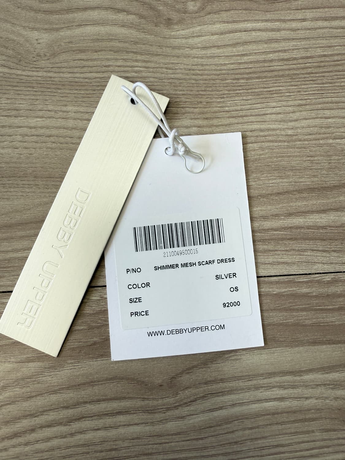 데비어퍼 쉬머 메쉬 스카프 드레스 실버 상품이미지10