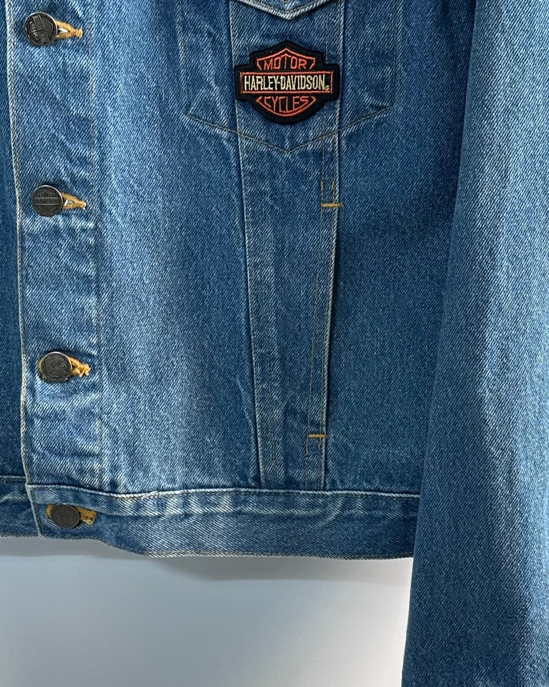 90s 할리데이비슨 패치 데님자켓(va.115)  상품이미지4