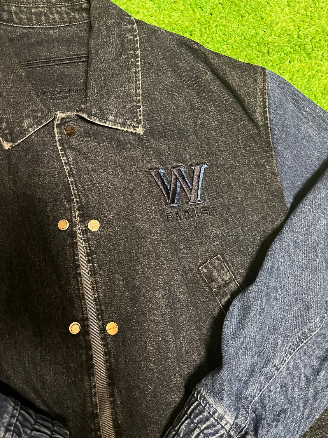 우영미 데님 바시티 자켓 상품이미지9