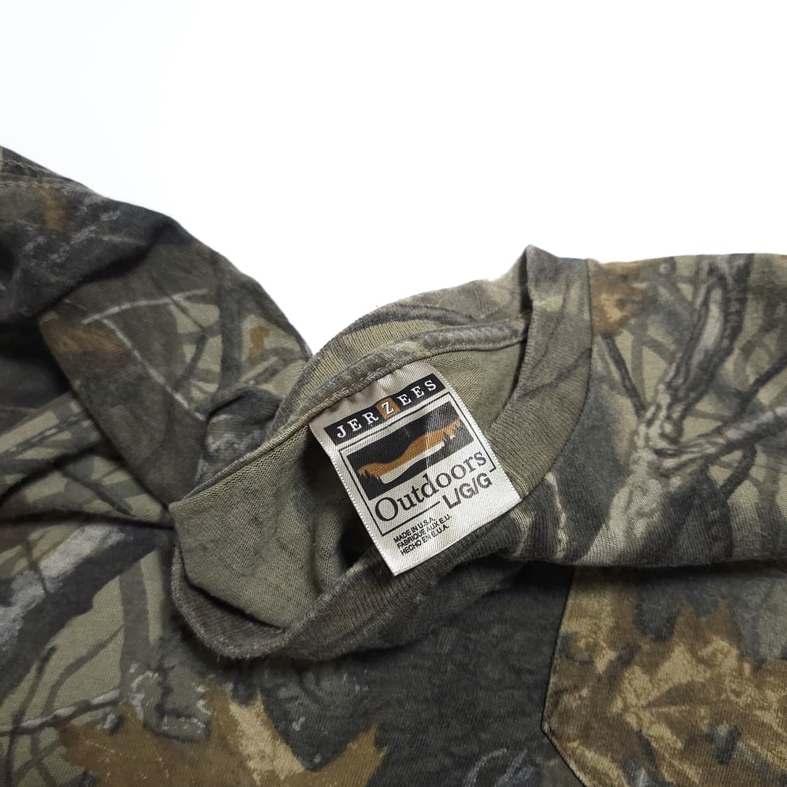 90s 저지스 USA 카모플라쥬 리얼트리 롱슬리브 긴팔티 상품이미지5