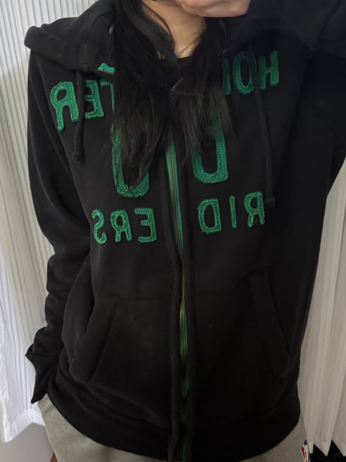 홀리스터 블랙 후드집업 상품이미지1