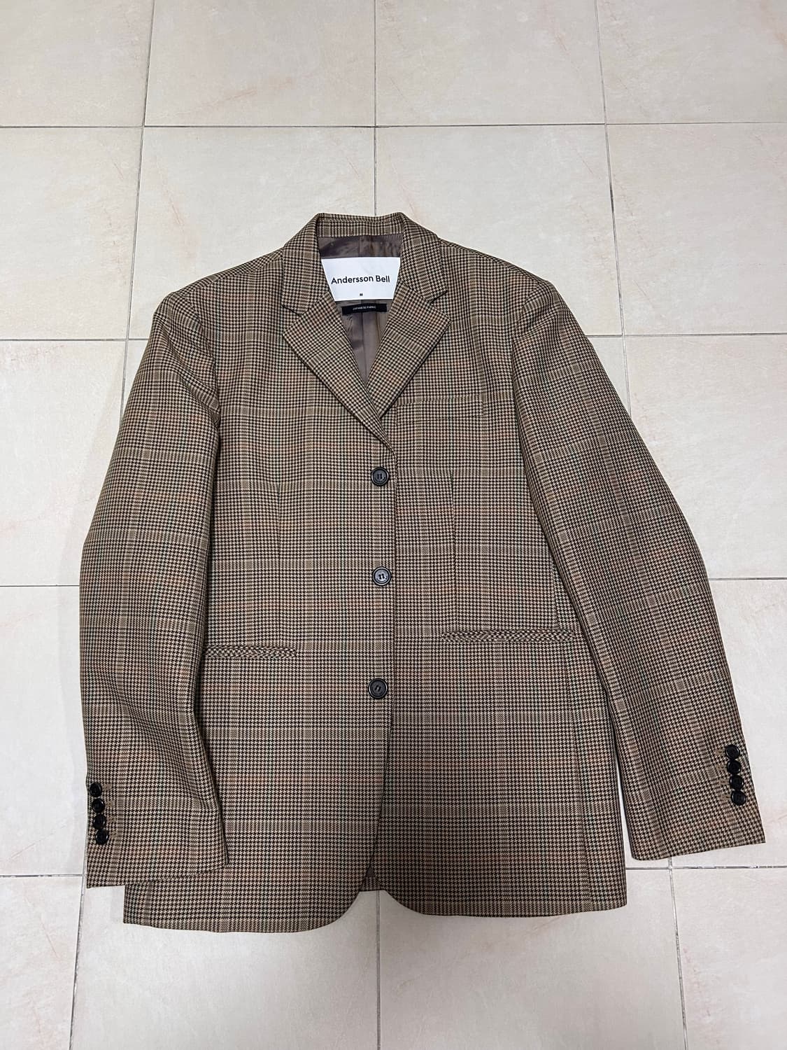 앤더슨벨 대디 자켓 체크 블레이저 미디움사이즈 상품이미지1