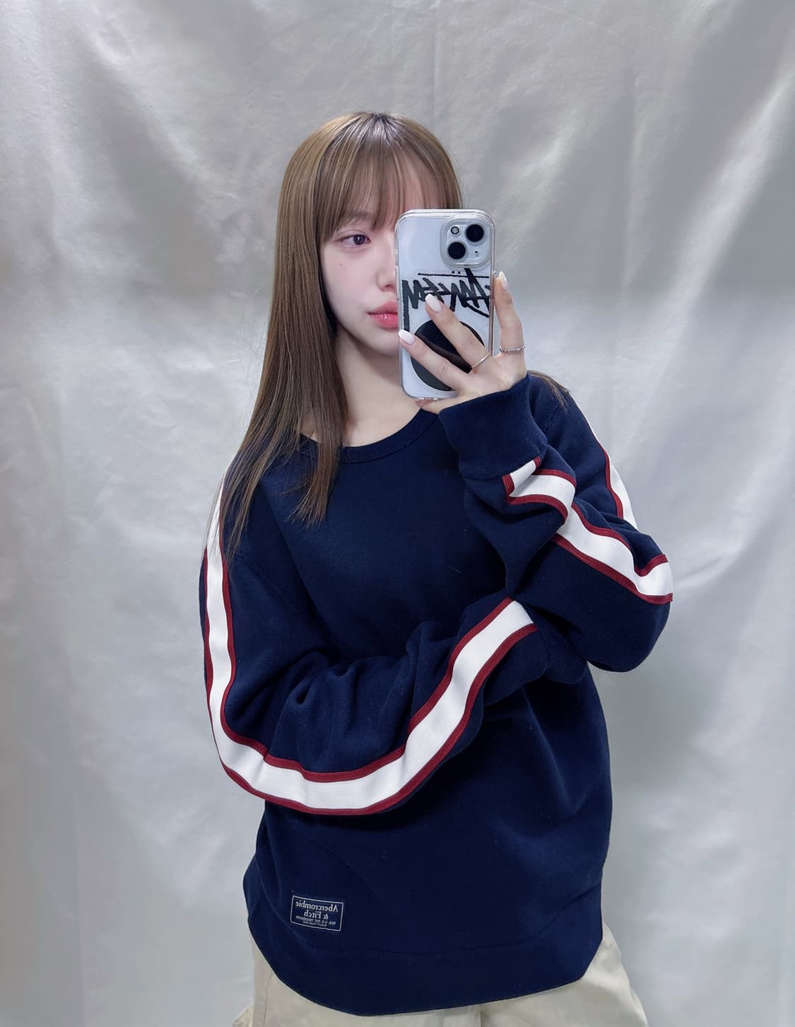 아베크롬비 네이비 니트 슬리브  상품이미지2