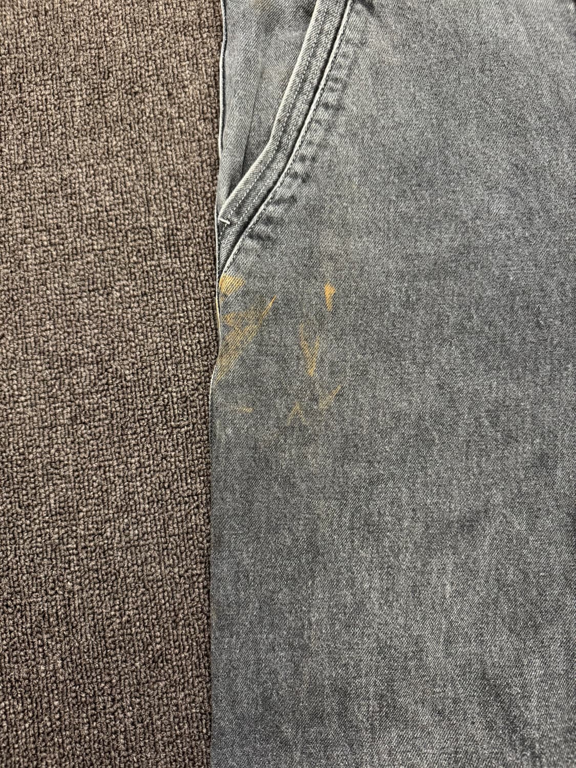 OS)Japanese vintage 포켓 자수 여성 흑청데님 상품이미지6