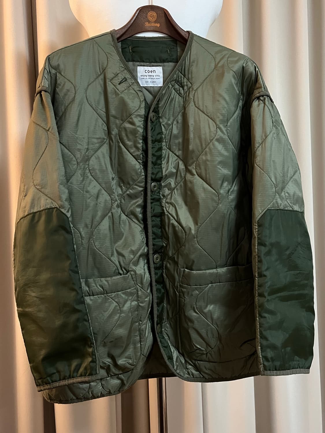 코엔 퀼팅 라이너 올리브 XL 상품이미지2