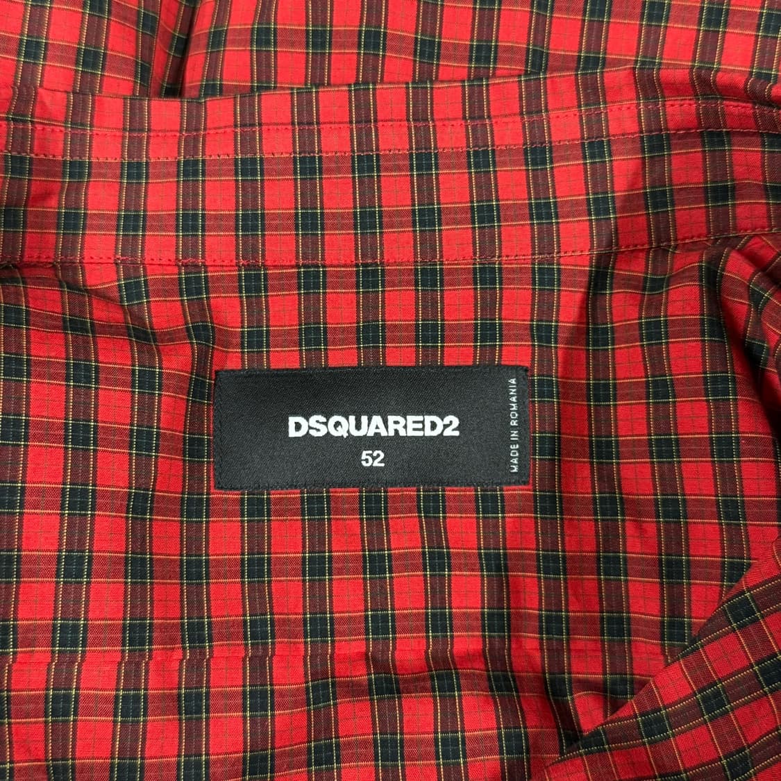 [L] 디스퀘어드2 DSQUARED2 레드 타탄 체크 셔츠 남방 상품이미지7
