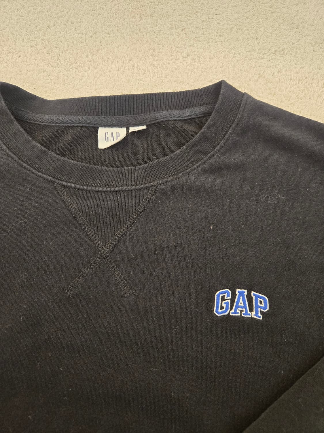 GAP 갭 블랙 맨투맨 S 상품이미지5