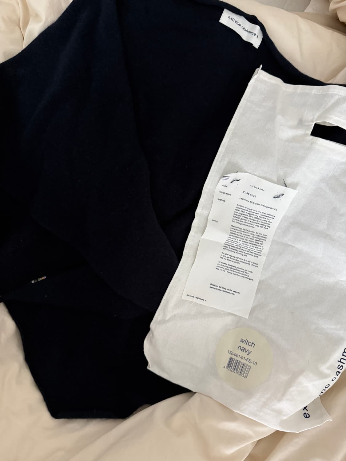 익스트림캐시미어 witch 네이비 스카프 상품이미지3