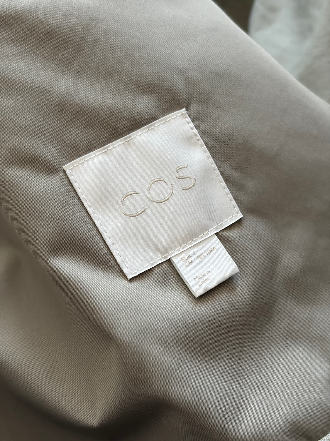 COS 코스 라이트 카키 봄버 자켓 L (103) 상품이미지5