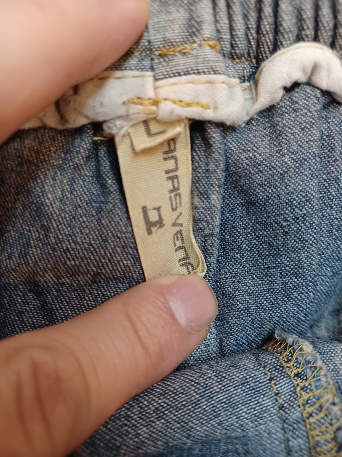 빈티지 여성 플라워 데님 핀턱 와이드 반바지 L 상품이미지3