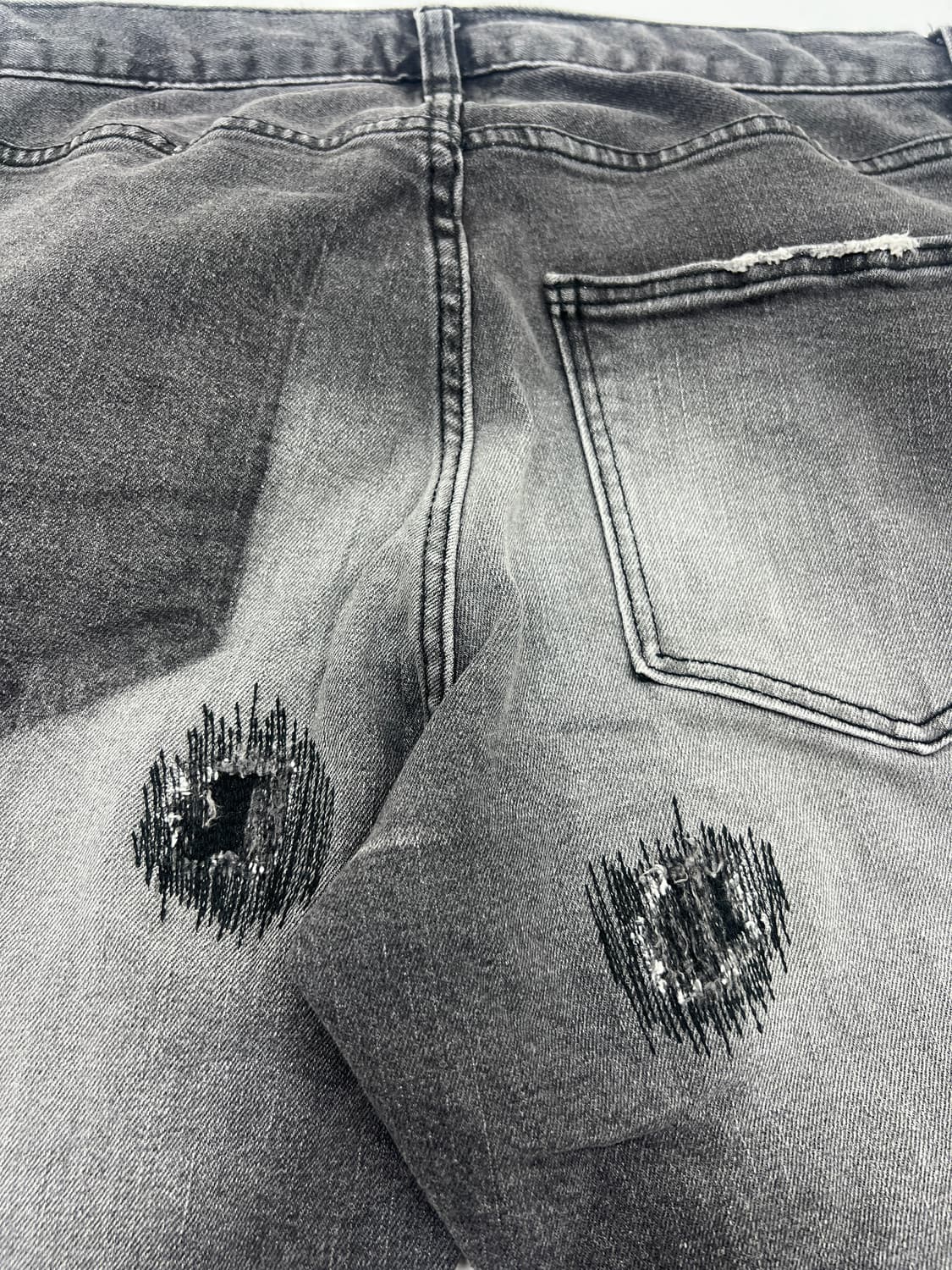 넘버나인 총알 스트레치 그런지 데님 복각판 상품이미지5