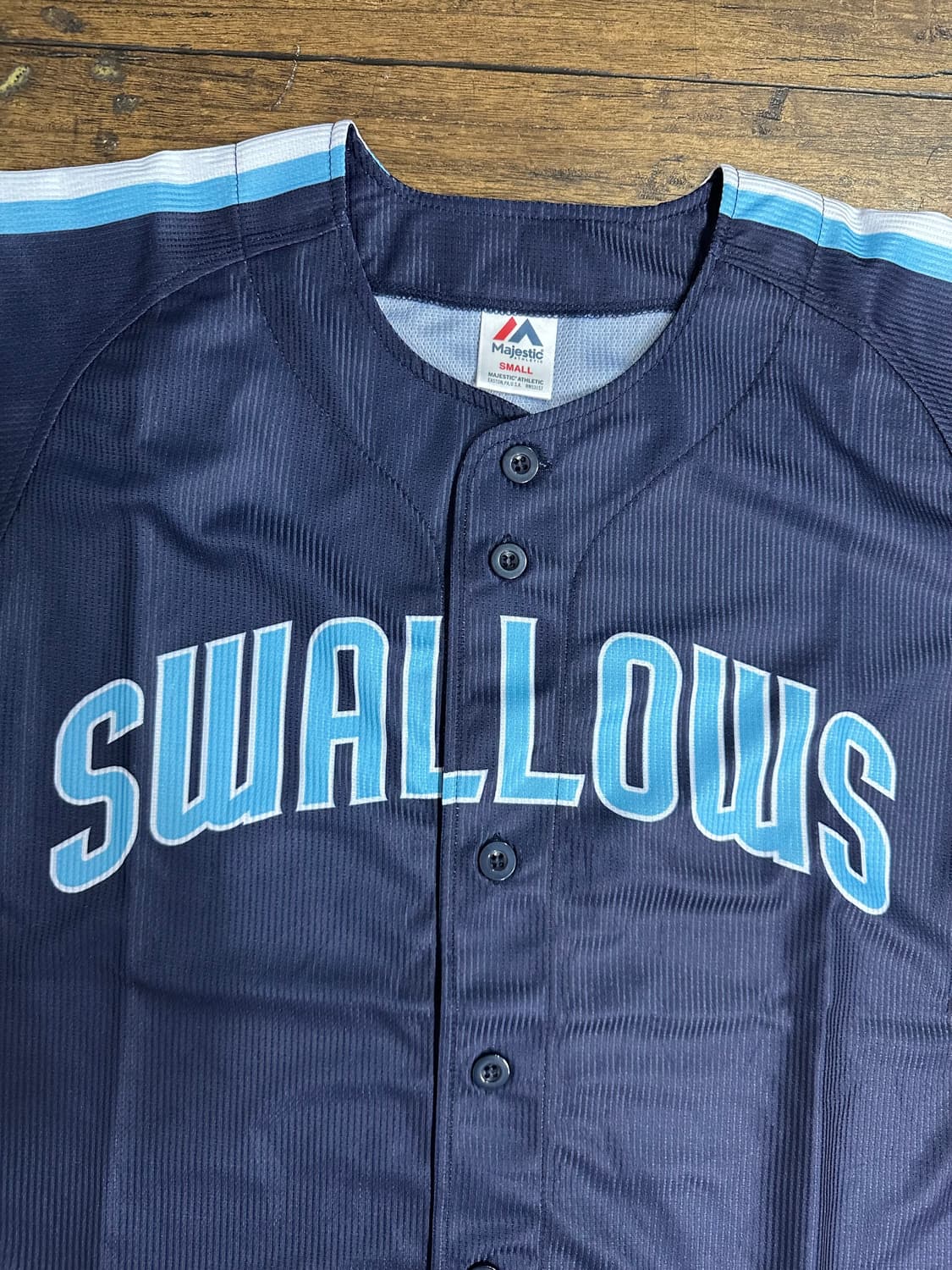 스왈로즈 SWALLOWS 야쿠르트 스왈로즈 야구 유니폼 져지 S 상품이미지2