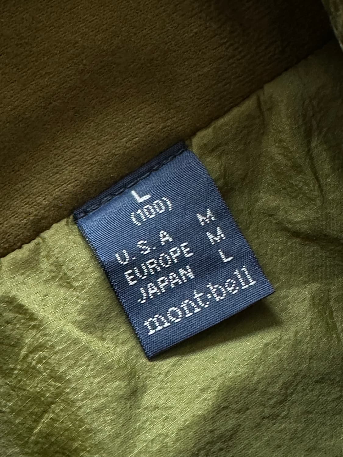 몽벨 고프코어 바람막이 올리브그린 올리브카키  상품이미지3