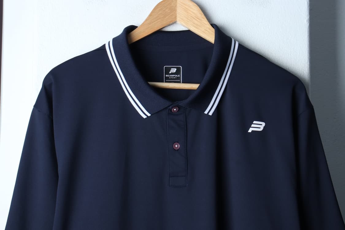 (3XL) 빈폴 반팔 카라 티셔츠 빅사이즈 기능성 네이비-H31987 상품이미지3