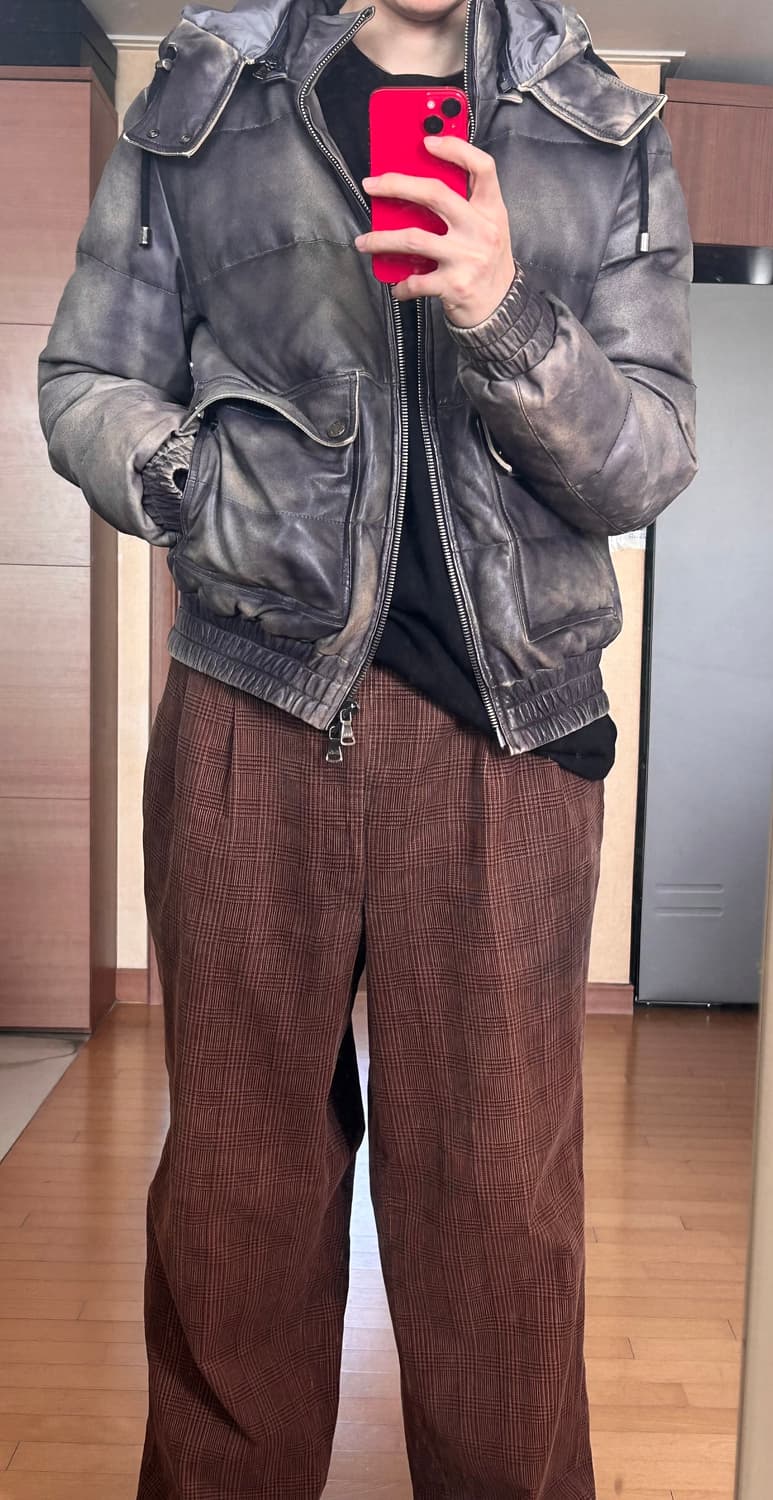 돌체앤가바나 워싱 가죽 패딩 상품이미지3