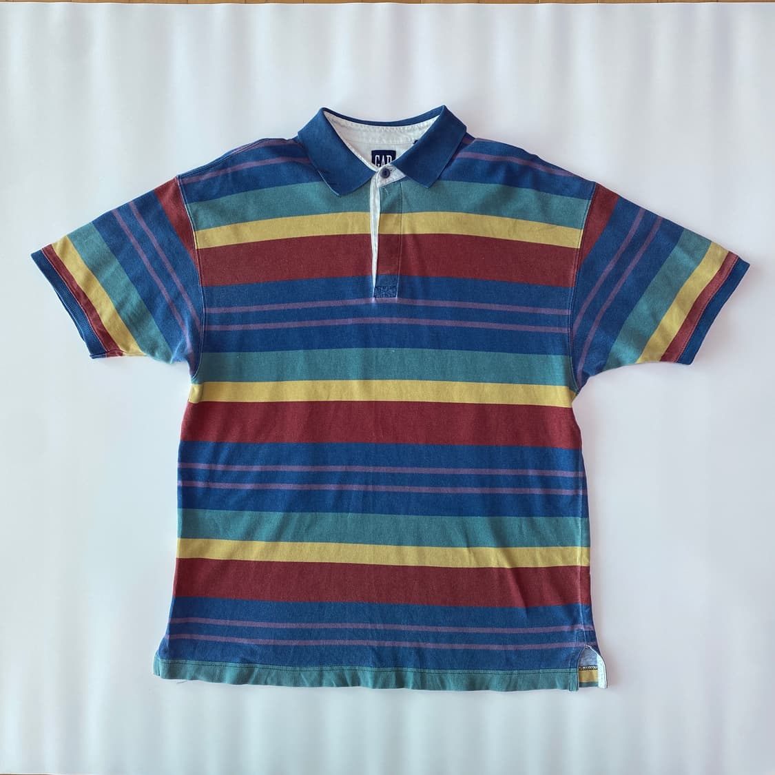 👕 [GAP] 빈티지 멀티 스트라이프 반팔 카라티 상품이미지4