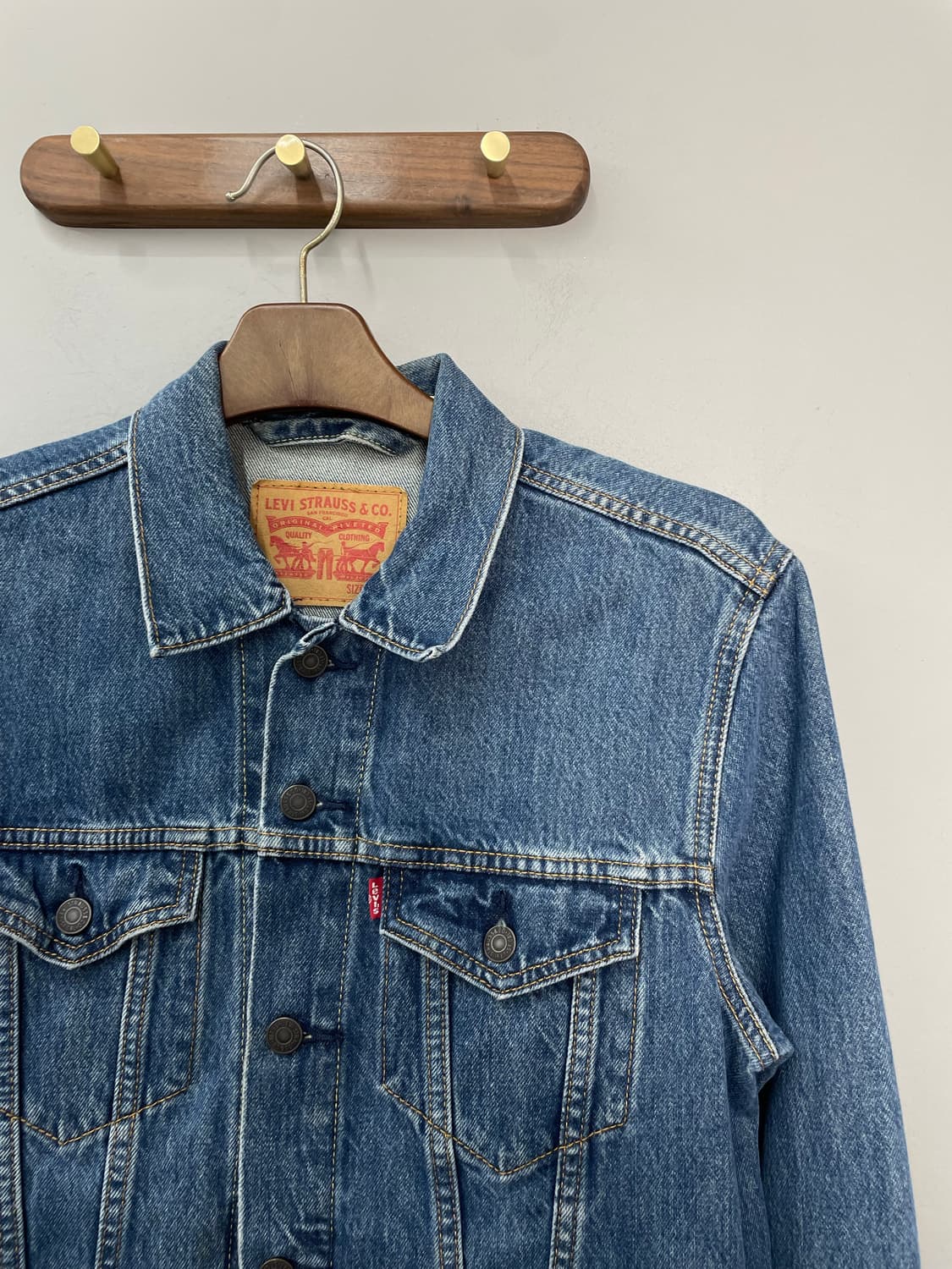 리바이스 카모플라주 베트윙 로고 데님 트러커 자켓 H2140 상품이미지4