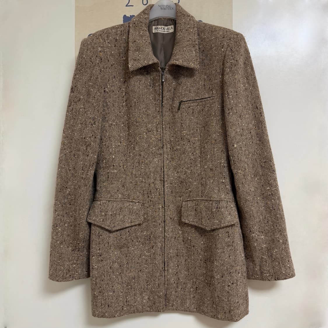 빈티지 브라운 모 자켓 상품이미지1