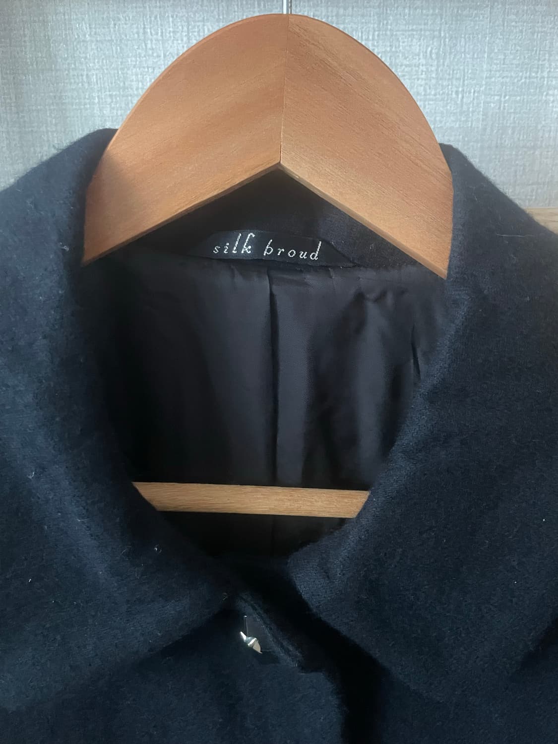 모리걸 빈티지 둥근카라 블랙 롱코트 🖤 상품이미지2