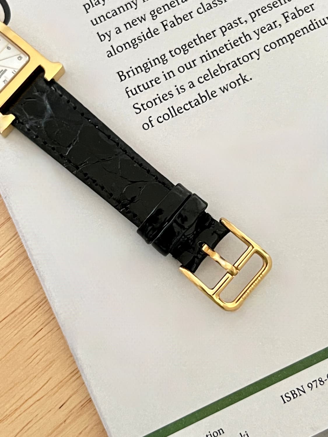 에르메스 H 아워 PM 골드 베젤 레더 시계 / 정품감정 케어  상품이미지9