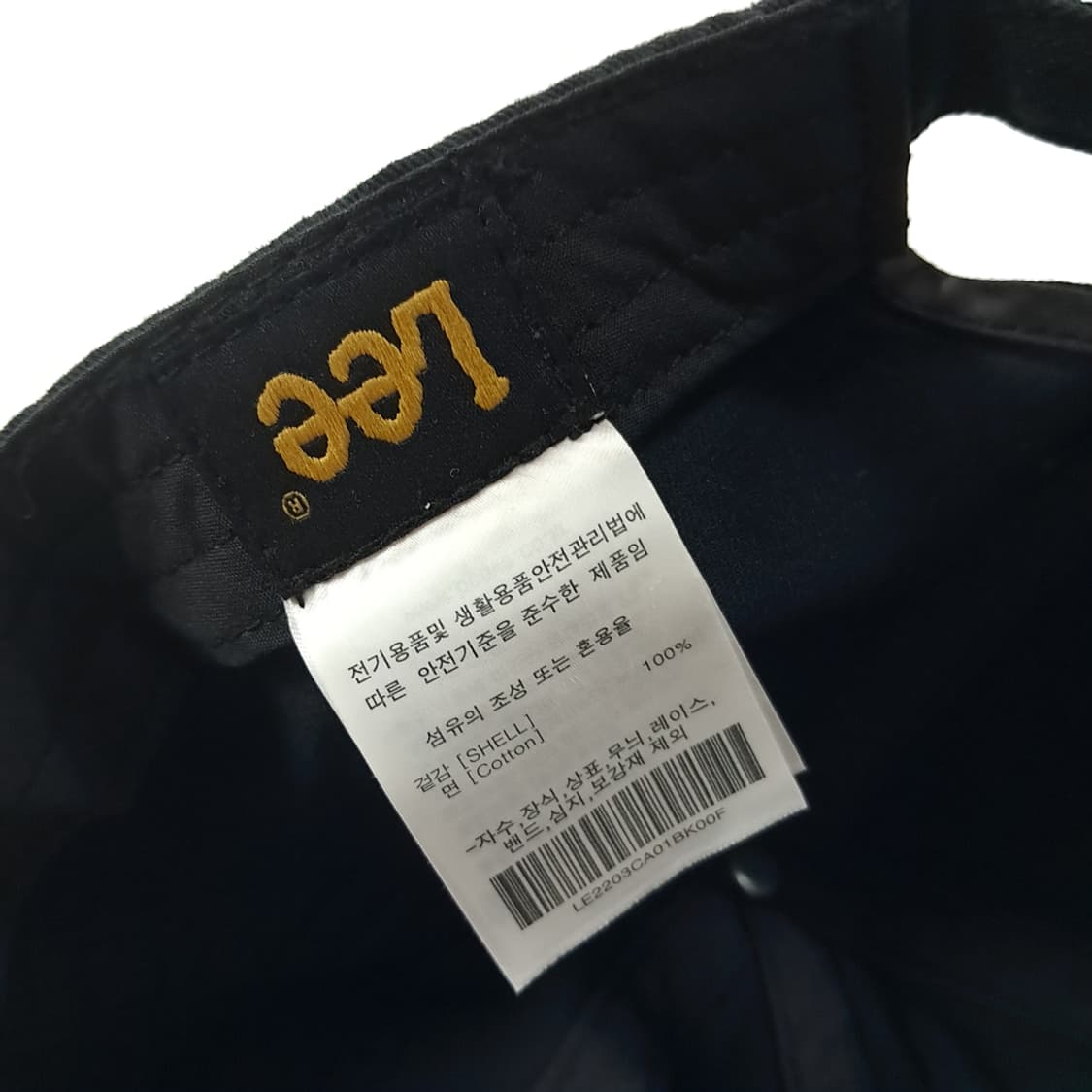 CK963 리 LEE 스몰로고 블랙 볼캡 모자 상품이미지7