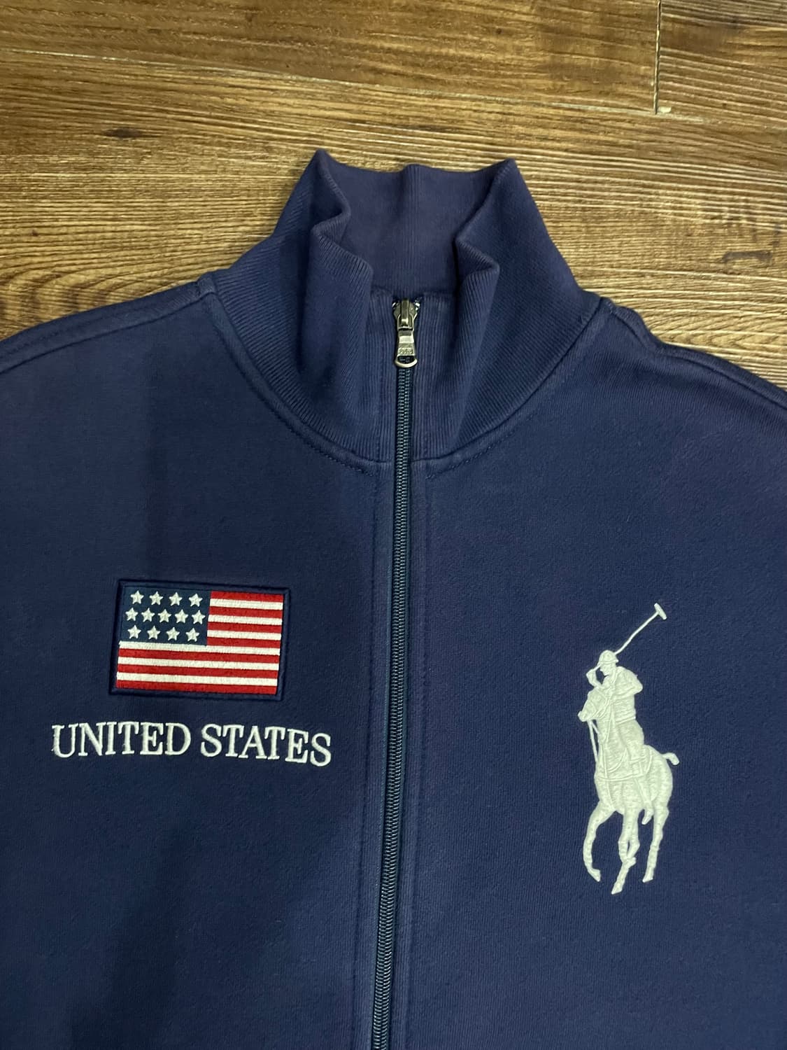 폴로 치프키프 빅포니 USA 성조기 집업 자켓 네이비 상품이미지2