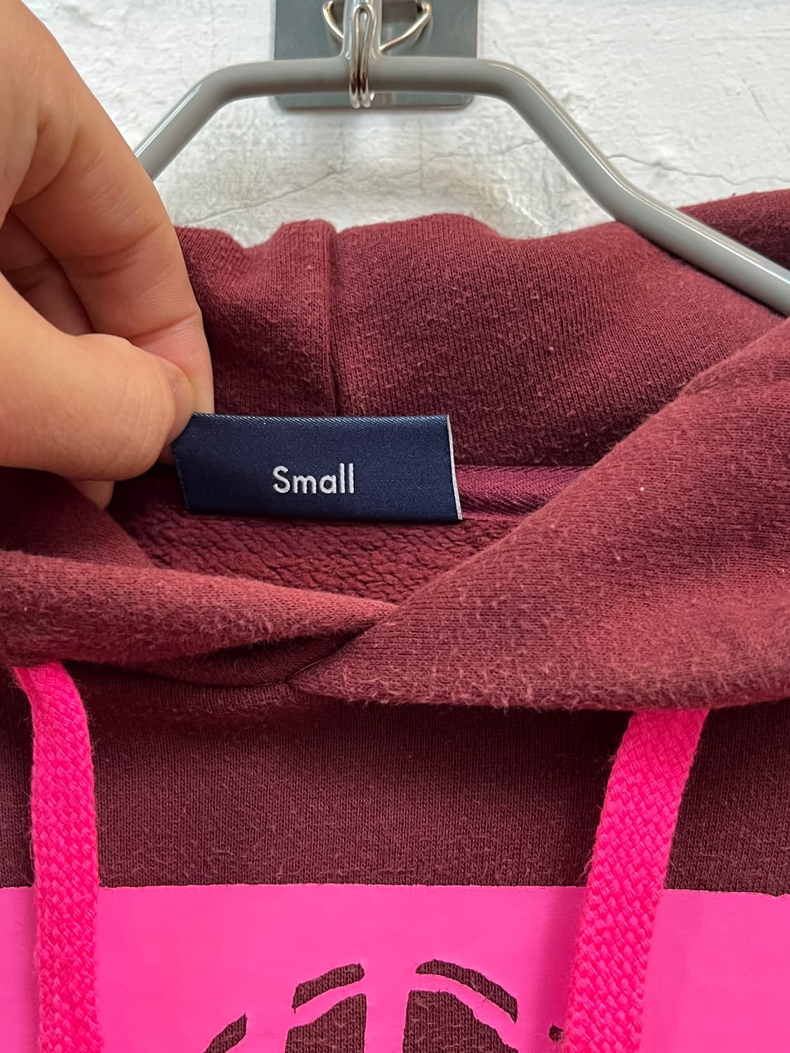 XLARGE 엑스라지 버건디 후드티 S 상품이미지3