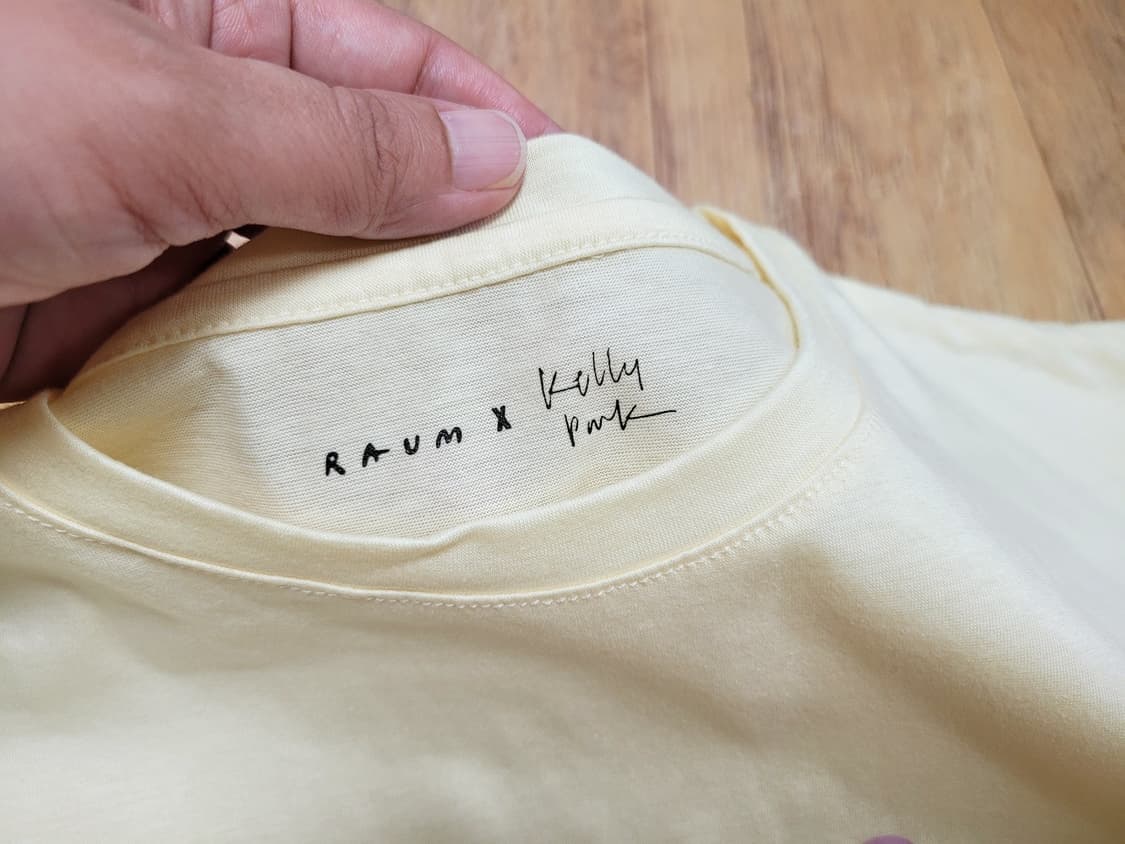 라움캘리박(RAUMxKELLY PARK) 프린트 티 프리사이즈 새상품 상품이미지6