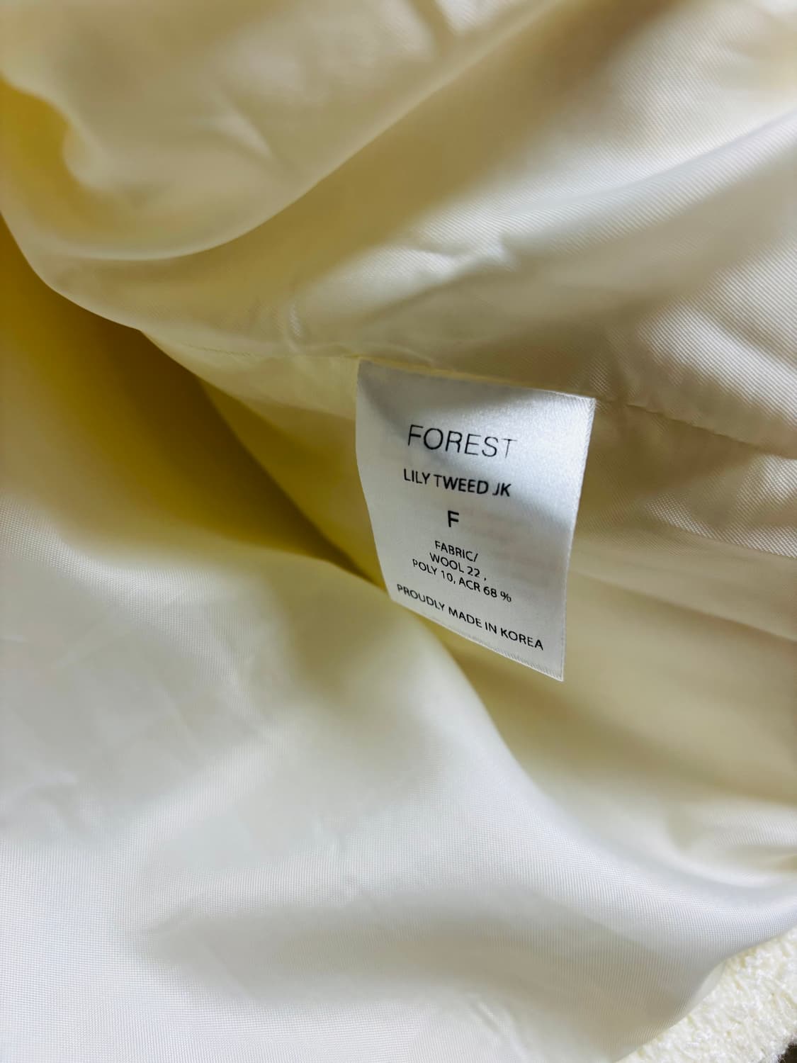 포레스트 FOREST LILY 트위드 크롭 자켓 상품이미지4