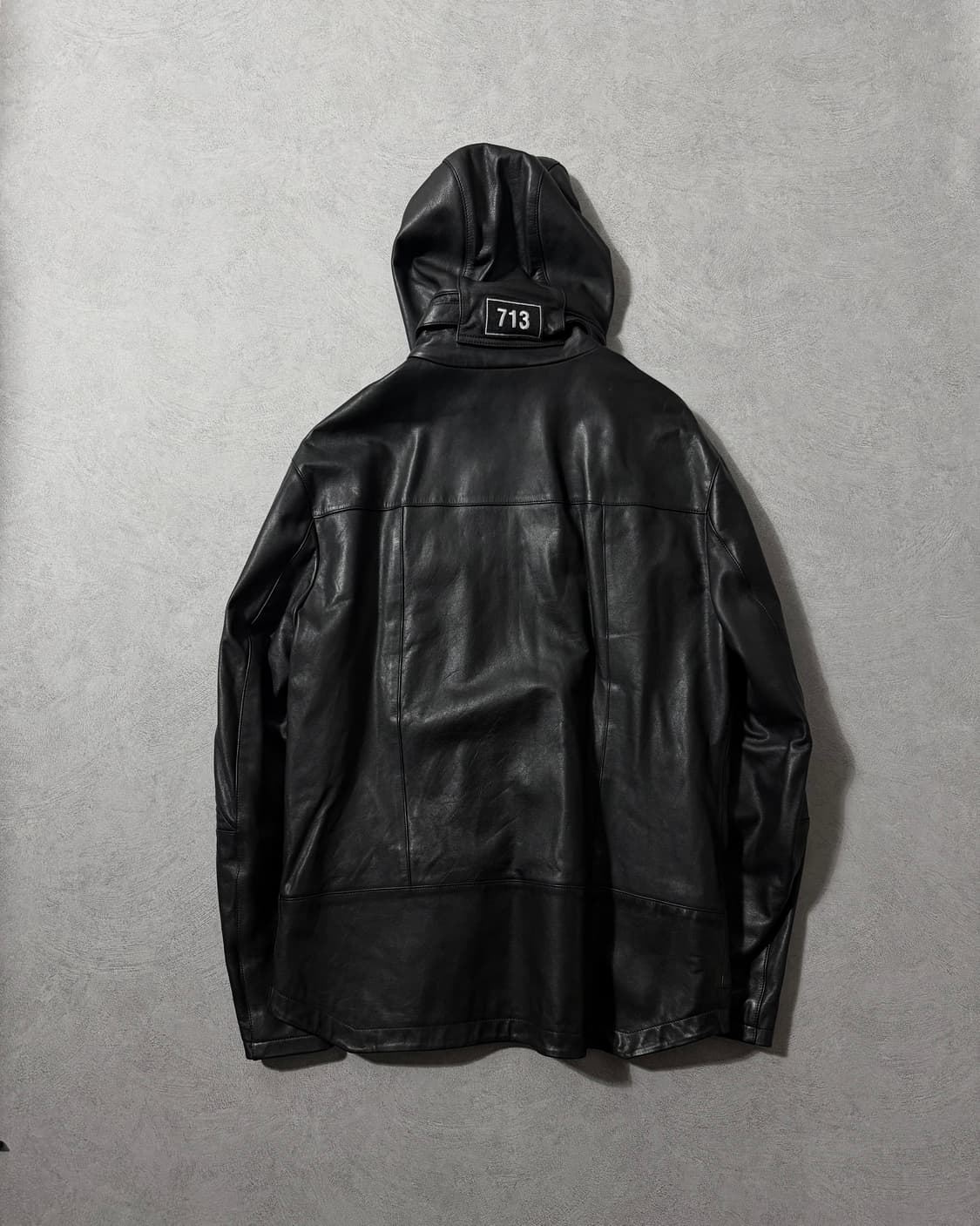 헬무트랭X트래비스스캇 카우스킨 후드 레더자켓  상품이미지2