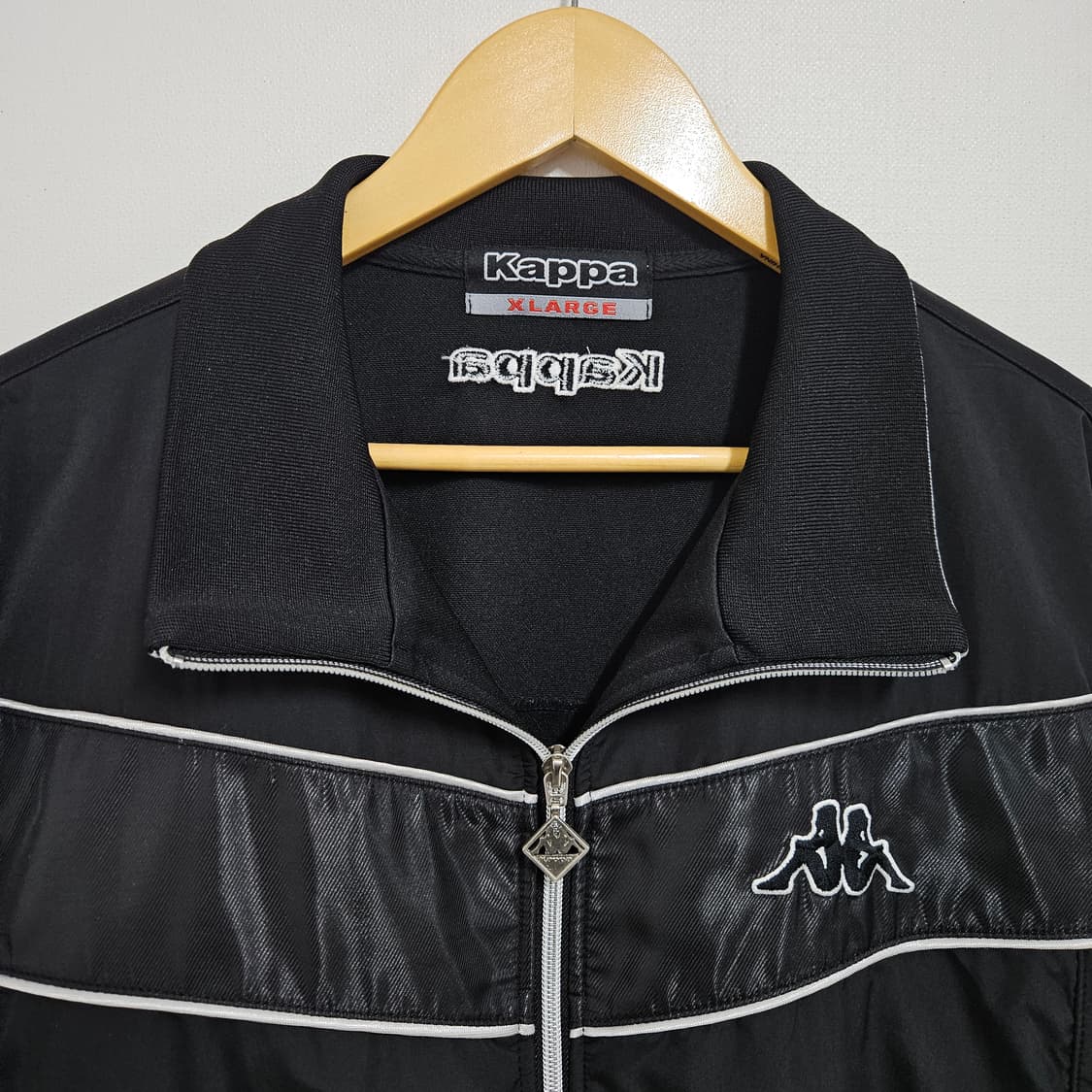 XL 카파 빈티지 트랙자켓 블랙 실버 상품이미지4