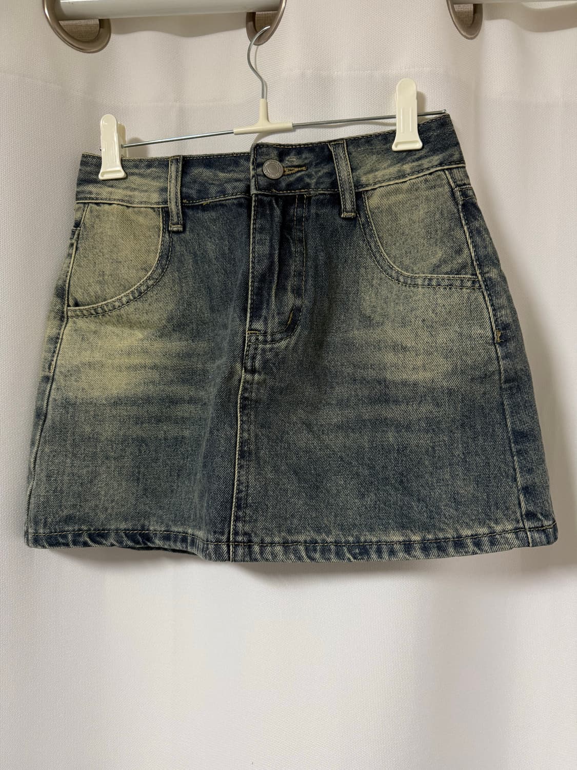 빈티지 데님 미니 스커트 상품이미지1