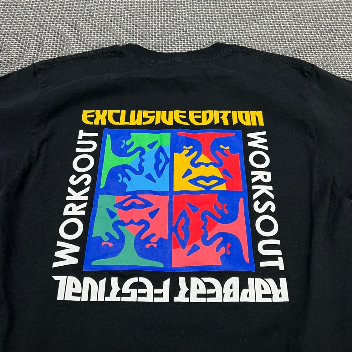 오베이 블랙 빅로고 반팔 상품이미지4