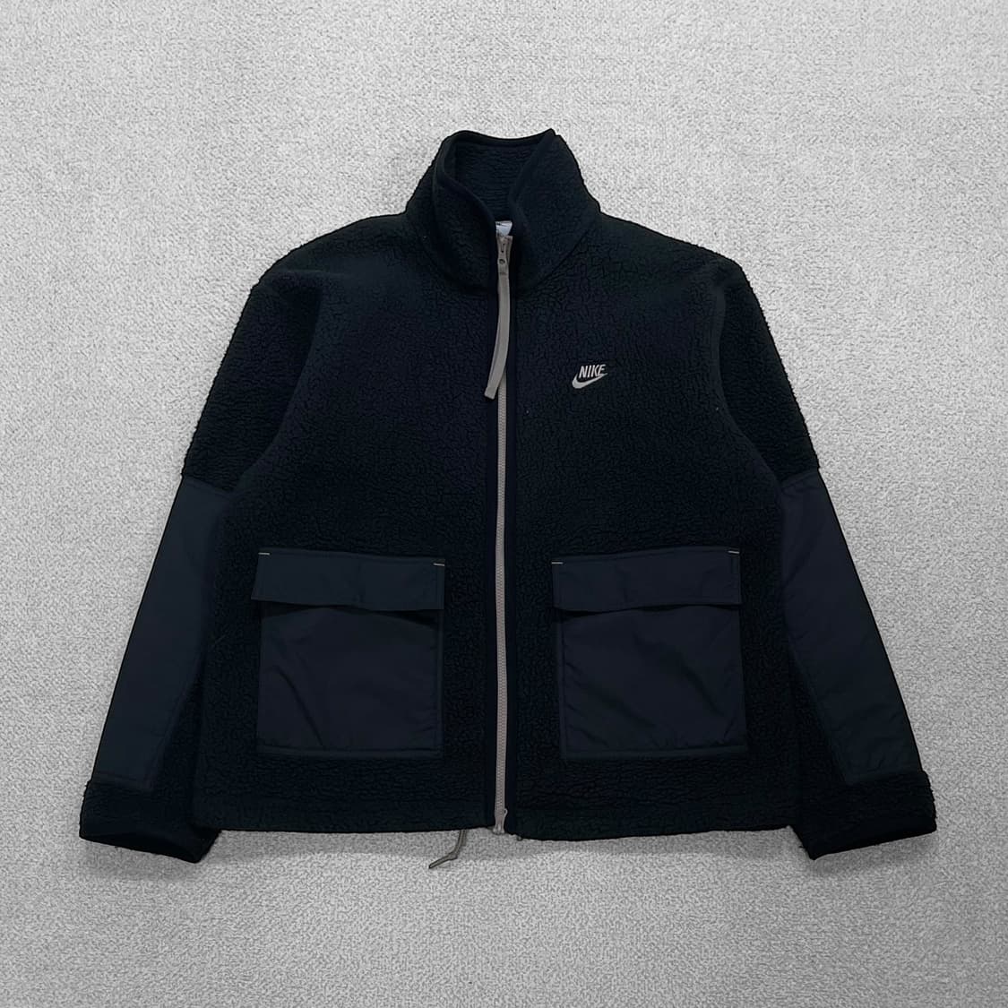 나이키 피그먼트 블랙 빅 포켓 후리스 자켓 상품이미지1