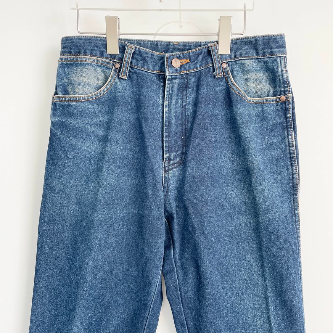 D1 랭글러(Wrangler) 워싱 데님 팬츠 32사이즈 상품이미지2