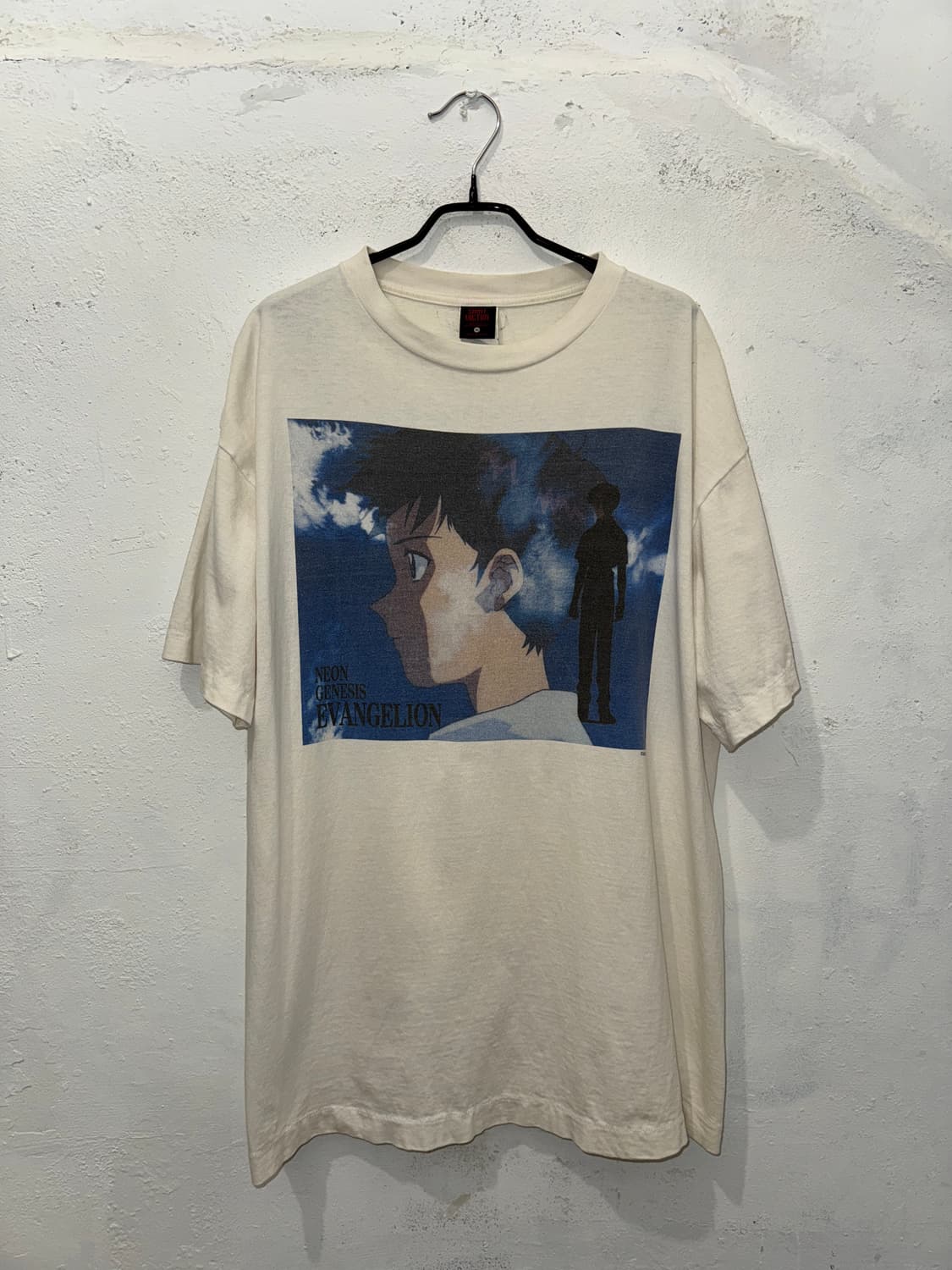 세인트 마이클 x 에반게리온 신지 숏슬리브 티셔츠 화이트 상품이미지1