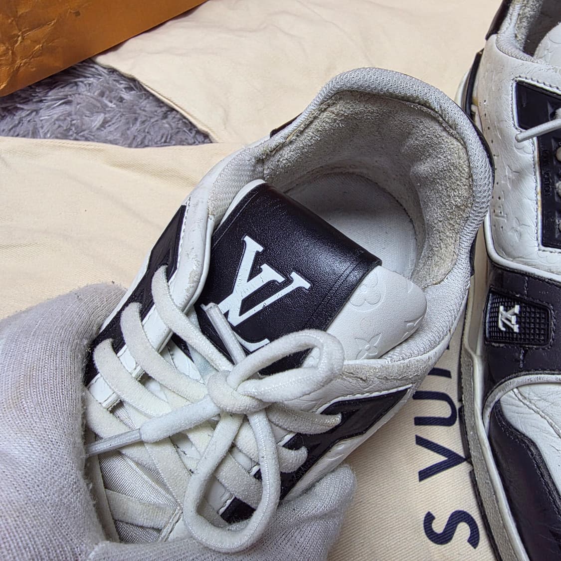 {클로젯}[6.5]루이비통 LV 트레이너 #54 스니커즈 블랙 상품이미지8