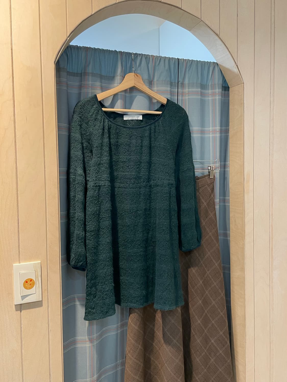 일본빈티지 레이어드니트원피스 상품이미지2