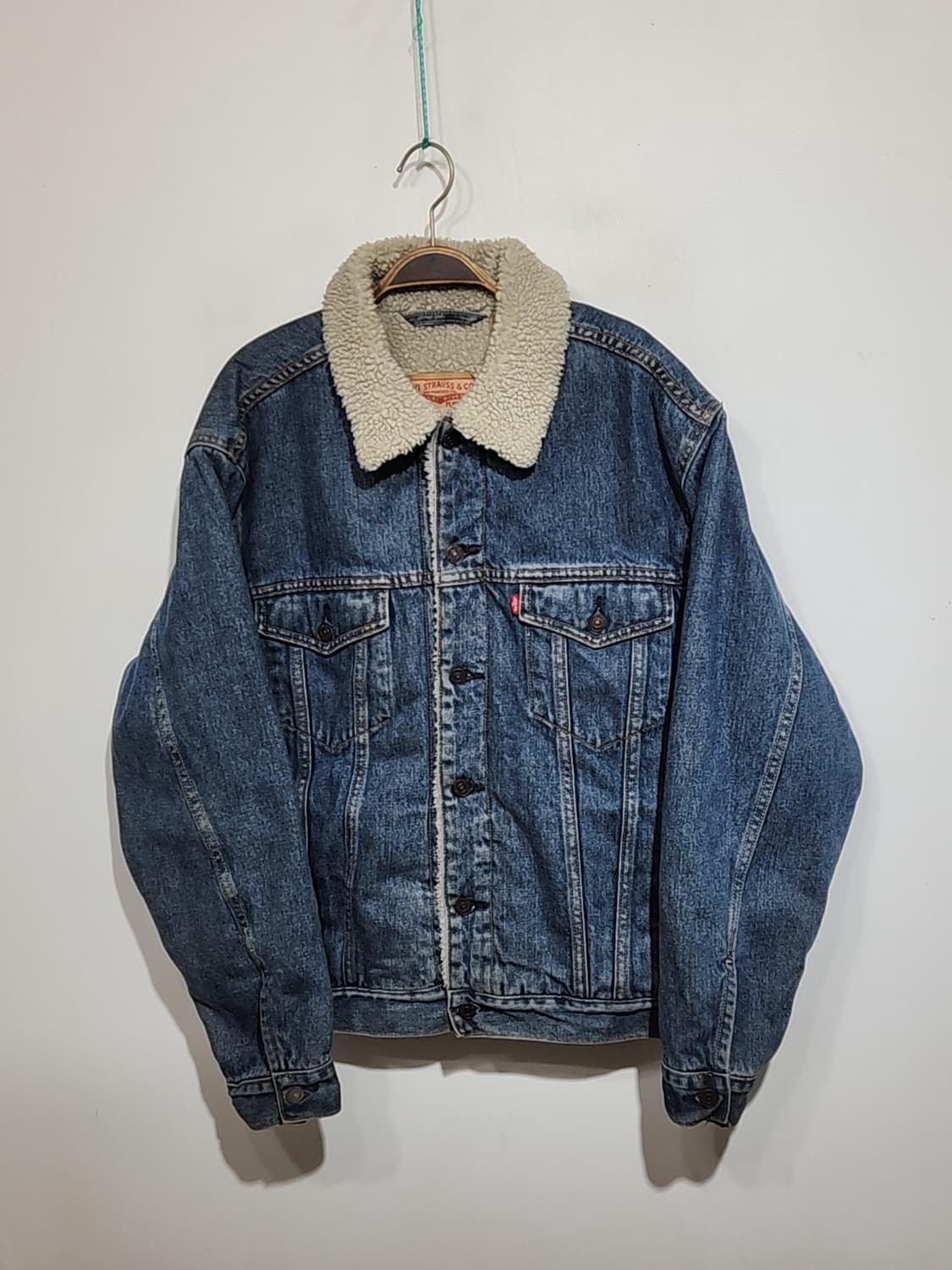 (XL) 리바이스 양털 청자켓 레드탭 데님자켓 빈티지  상품이미지1