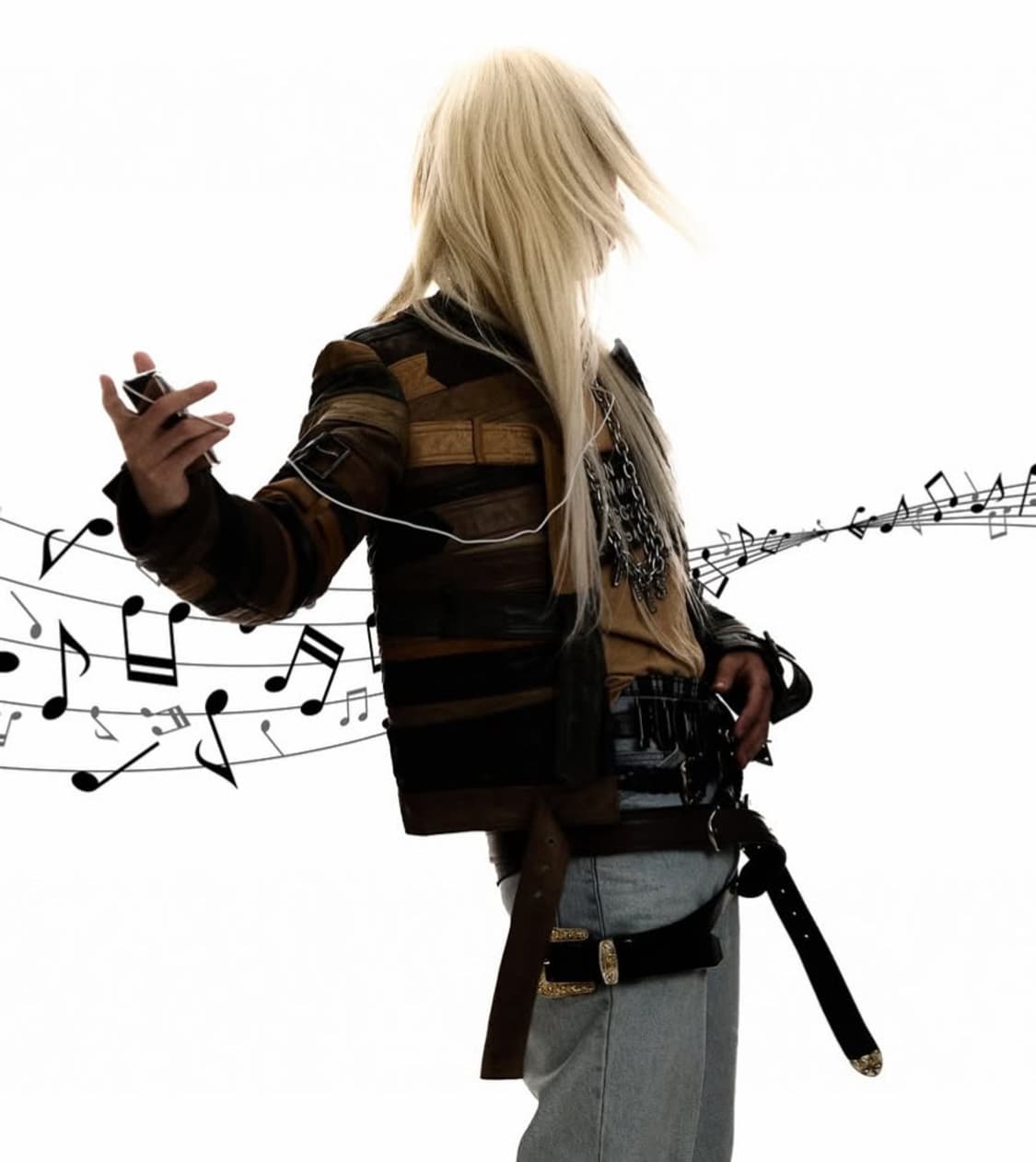 fuck cow leather belt  bn/bk 상품이미지4