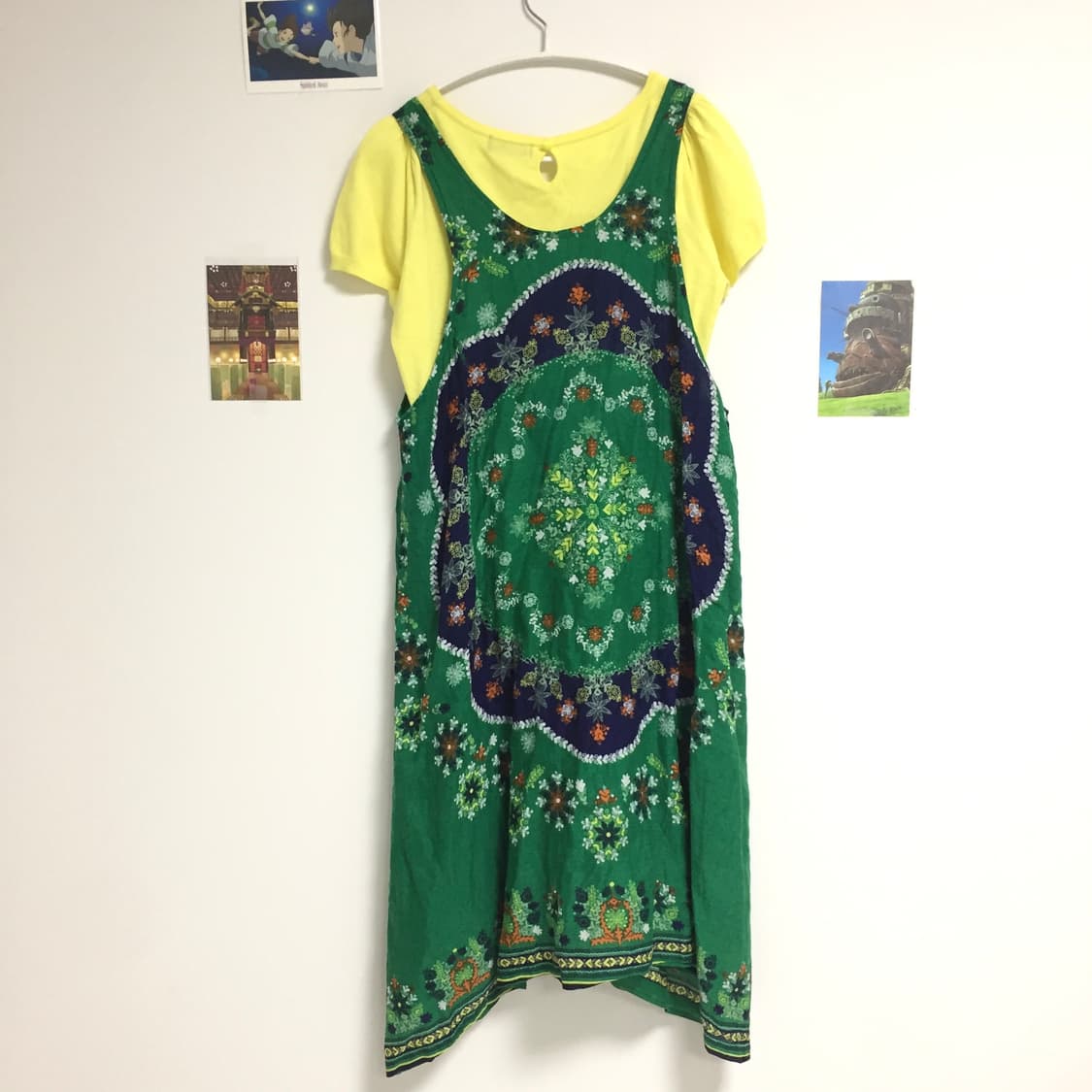 (착용샷O) 2P 빈티지 하구미 슬리브리스 반팔 니트 코디 세트 상품이미지1