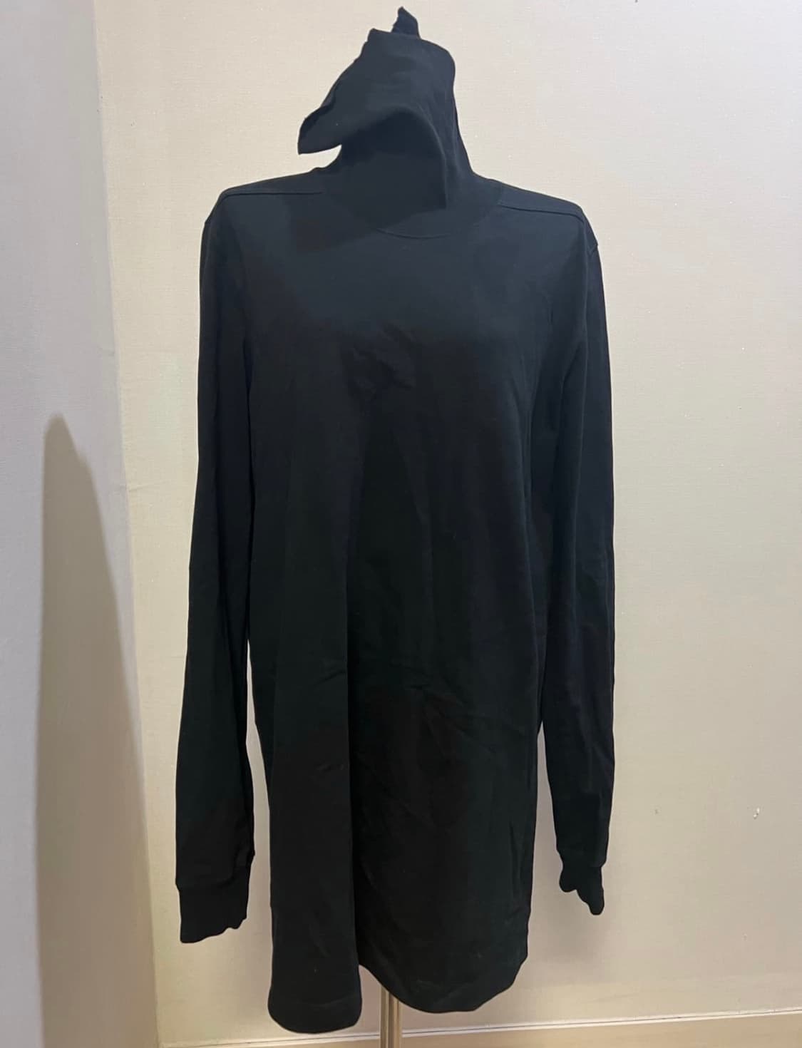 (판매완료)릭오웬스 LARRY 코튼 블랙 목폴라 상품이미지1