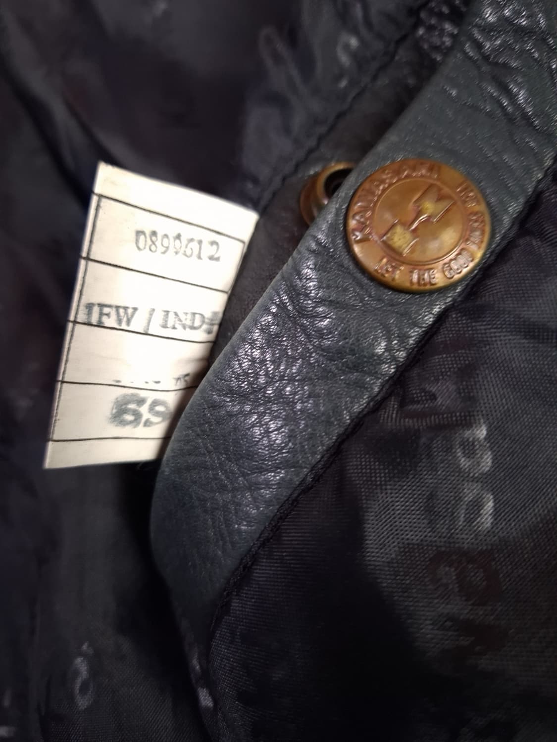 오리지날 90's 가와사키 리얼레더 레이싱바시티자켓 상품이미지8