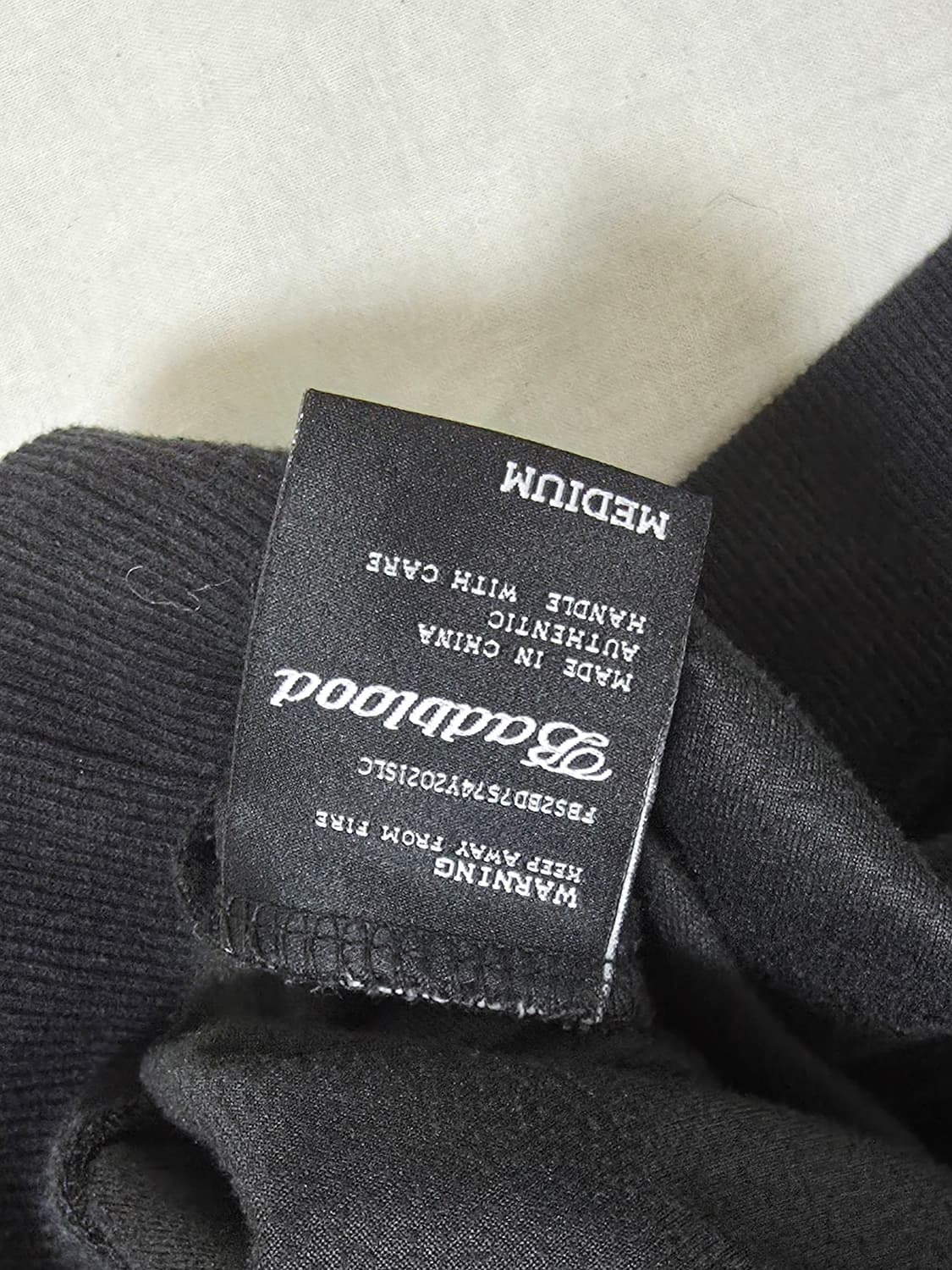 Badblood 배드블러드 벨벳 맨투맨 상품이미지5