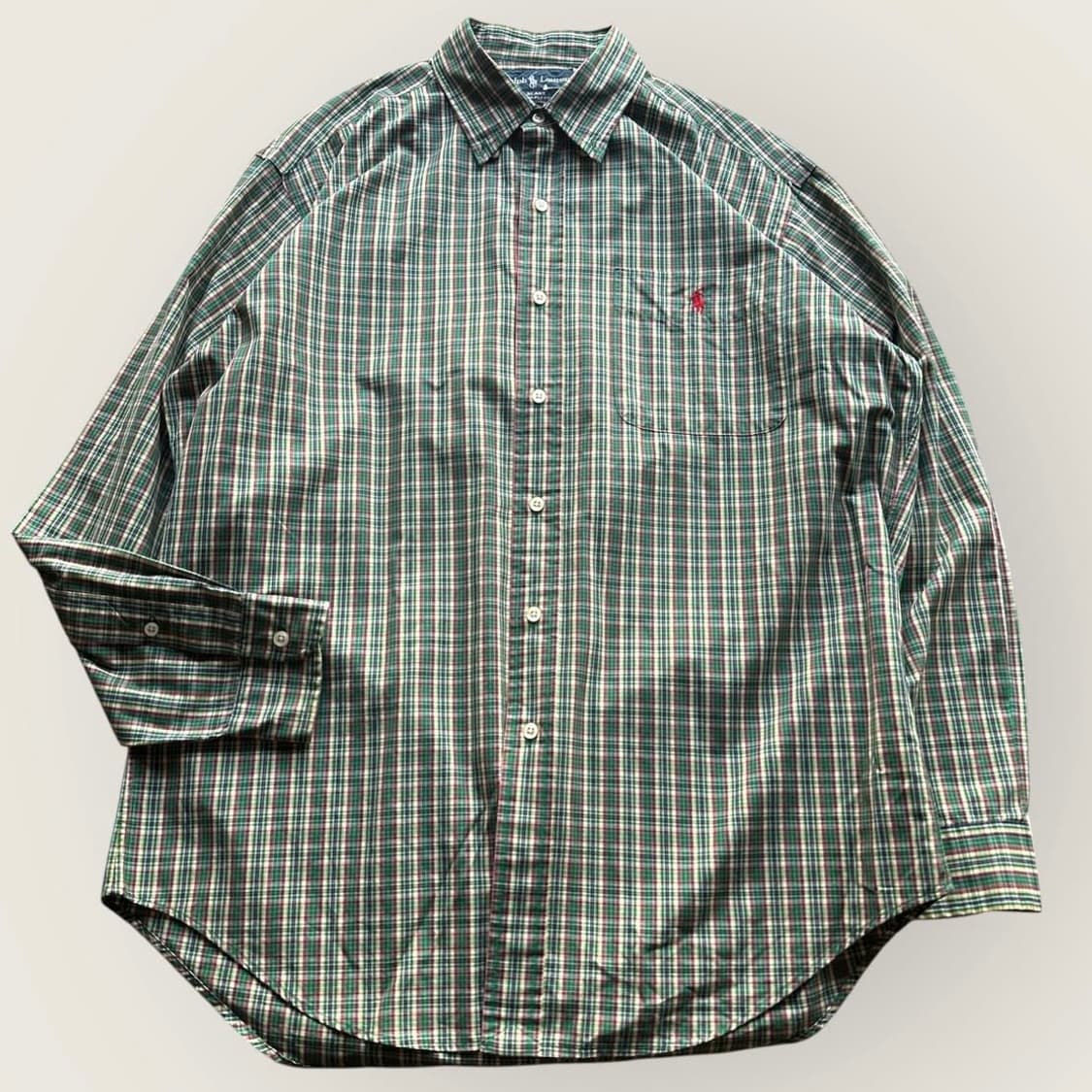 폴로랄프로렌 그린 체크 포켓 셔츠 상품이미지1
