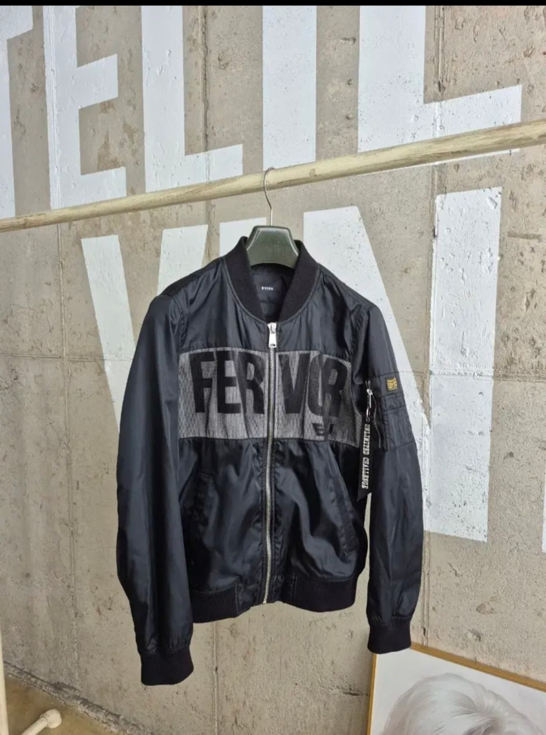 EVISU 에비수 블랙 봄버 자켓 상품이미지1